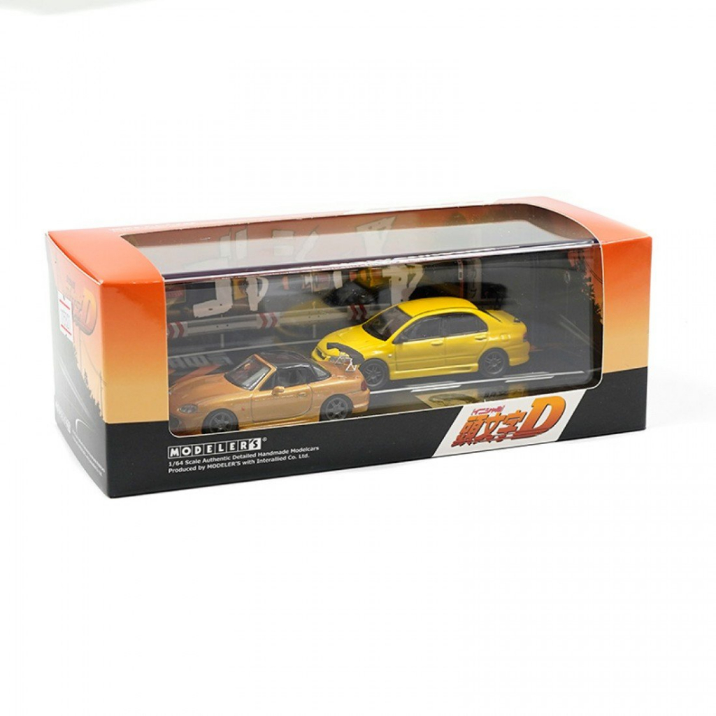 Modelers Md64206 1/64 Initial D ชุด Vol.6 Satoshi Omiya Mazda Mx5 Roadster Rs Nb8C Vs Kobayaka Mitsu
