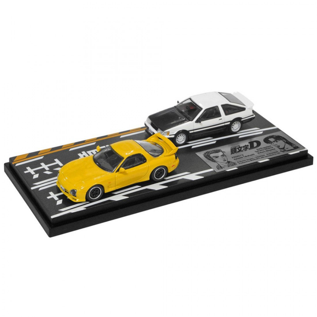 Modeler's MD64210 1/64 INITIAL D SET VOL.10 4TH STAGE KEISUKE TAKAHASHI MAZDA RX-7 FD3S VS WATARU AK