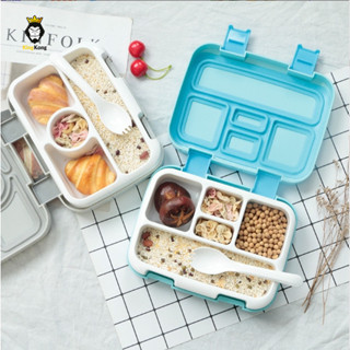 Lunch Box กล่องข้าว กล่องอาหาร 2 ชั้น ฝาล็อค ขนาด 800 ml. ( พร้อมส่ง )