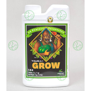 ขวดแท้ PH Perfect GROW 1L ปุ๋ยหลัก ปรับค่าPH ดิน Advanced Nutrients ซีลจากโรงงาน