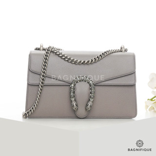 GUCCI DIONYSUS SMALL GREY CALF RHW