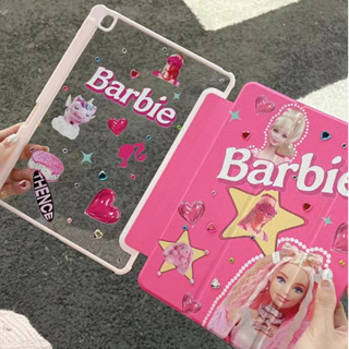 🪐24 ชั่วโมงเคส🪐 เคสไอแพด Air5 Gen9 ช่องใส่ปากกาขวา Barbie  Acrylic Crayon Shinchan เคส ipad Pro 11 2021 gen10 air4 air3