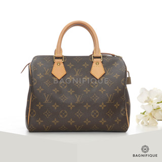 LOUIS VUITTON SPEEDY BAND 25 BROWN MONOGARM EBENE CANVAS GHW