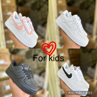 New air kids 25–36รองเท้าผ้าใบเด็ก แบบหนังพูกเชือกสินค้าถ่ายจากรูปจริงมีของพร้อมส่ง☂️☂️