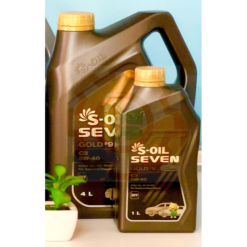 น้ำมันเครื่อง S-OIL 7 GOLD#9  5W-40 ( C3-16,DPF )🔥🔥🔥