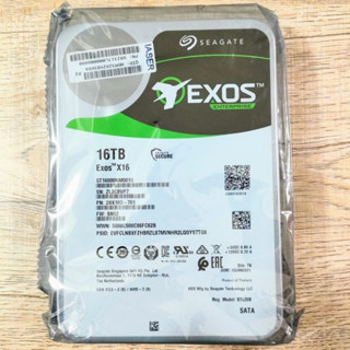 HDD Seagate 16TB Exos X16, 3.5" Enterprise HDD มือ1 ประกันร้าน