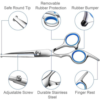 อุปกรณ์กรรไกรตัดขนน้องสุนัข อุปกรณ์กรแต่งขนสัตว์เลี้ยง อุปกรณ์เสริมสวยนสัตว์เลี้ยง