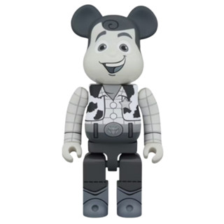 (ของแท้) Bearbrick WOODY B&amp;W Version 1000% แบร์บริค Be@rbrick by Medicom Toy ของใหม่ มือ 1