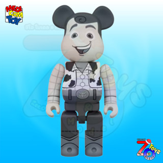 (ของแท้) Bearbrick WOODY B&amp;W Version 1000% แบร์บริค Be@rbrick by Medicom Toy ของใหม่ มือ 1