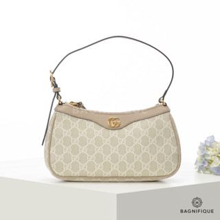 GUCCI OPHIDIA SMALL BEIGE GG SUPREME MONOGRAM GHW