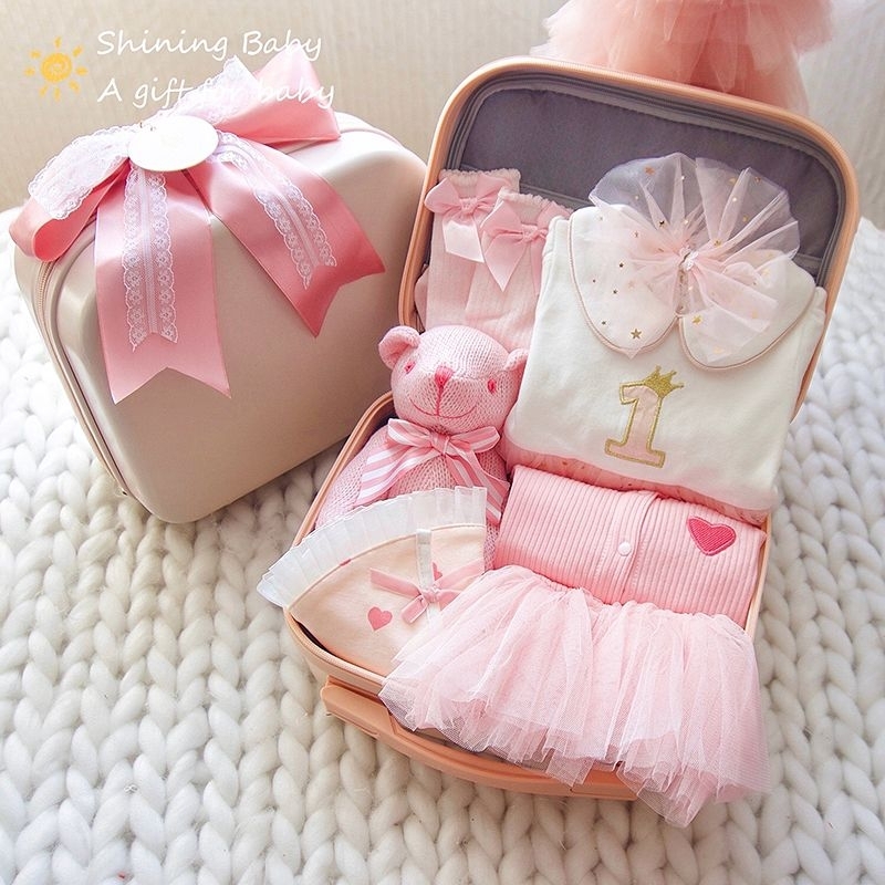 [มีแบบพร้อมส่ง ทักแชท] กิ๊ฟเซ็ทรับขวัญเด็กอ่อน ทีมลูกสาว น่ารัก มีให้เลือกกว่า 10 แบบ