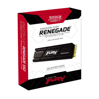 KINGSTON  500GB FURY Renegade PCIe Gen 4.0 NVMe M.2 SSD with Heat Sink PS5 Ready   SFYRSK/500G