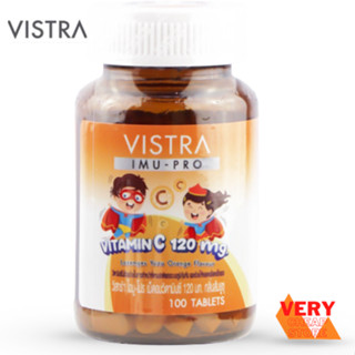 Vistra C 120mg วิสทร้า ไอมู โปร วิตามินซี เม็ดอม กลิ่นส้มยูซุ 120mg 100 เม็ด