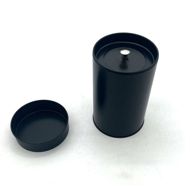 📣❤️กระป๋องเก็บชาโลหะ 2 ชั้น กระปุกเก็บชา  กระป๋องเก็บสมุนไพ ทรงกระบอก 5 สี[K47] - รูปที่ 3