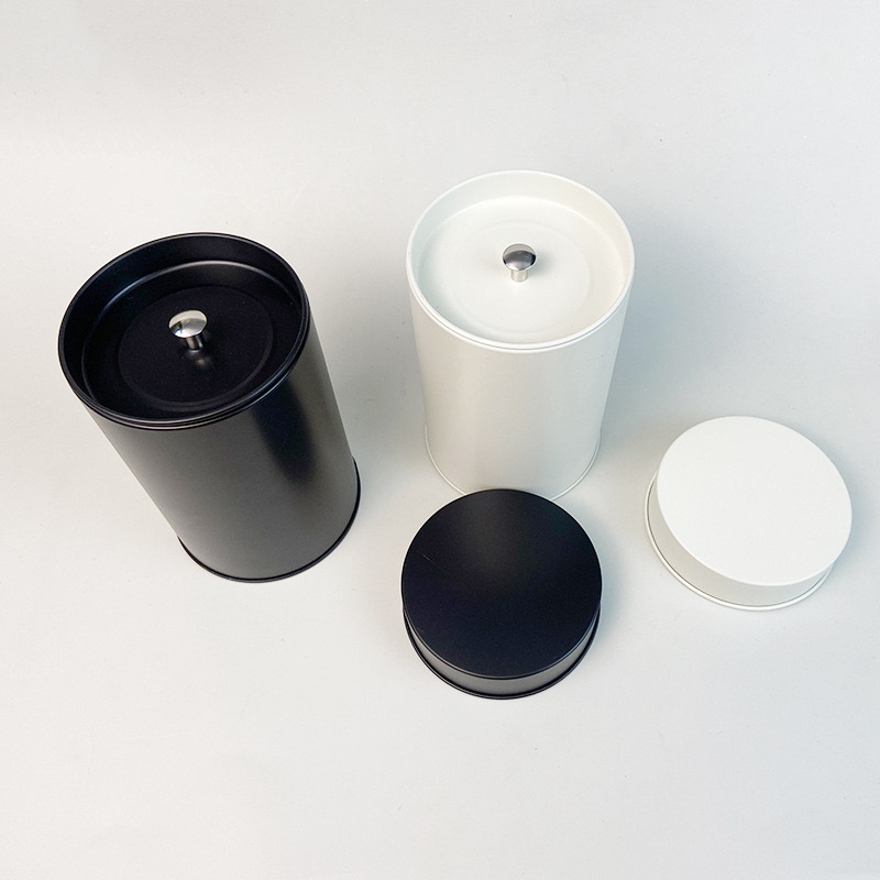 📣❤️กระป๋องเก็บชาโลหะ 2 ชั้น กระปุกเก็บชา  กระป๋องเก็บสมุนไพ ทรงกระบอก 5 สี[K47] - รูปที่ 5