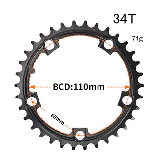 ใบจาน 34T/39T/50T/53T BCD110 BCD130 อะไหล่ใบจาน อะไหล่จักรยาน
