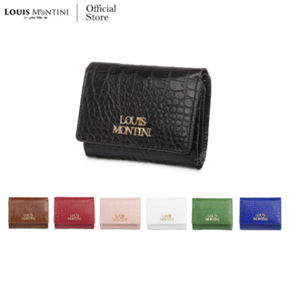 Louis Montini (Cherreen) กระเป๋าผู้หญิงใบสั้น Women wallet กระเป๋าสตางค์ผู้หญิงหนังแท้ WL56