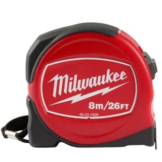 Milwaukee ตลับเมตร RED ขนาด 8M/26FT รุ่น 48-22-7826 แท้