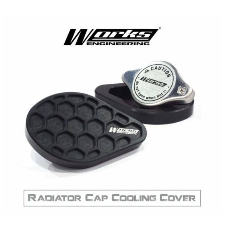 Works Radiator cap cooling Cover ตัวครอบหม้อน้ำ แบรนด์ Works engineering แท้