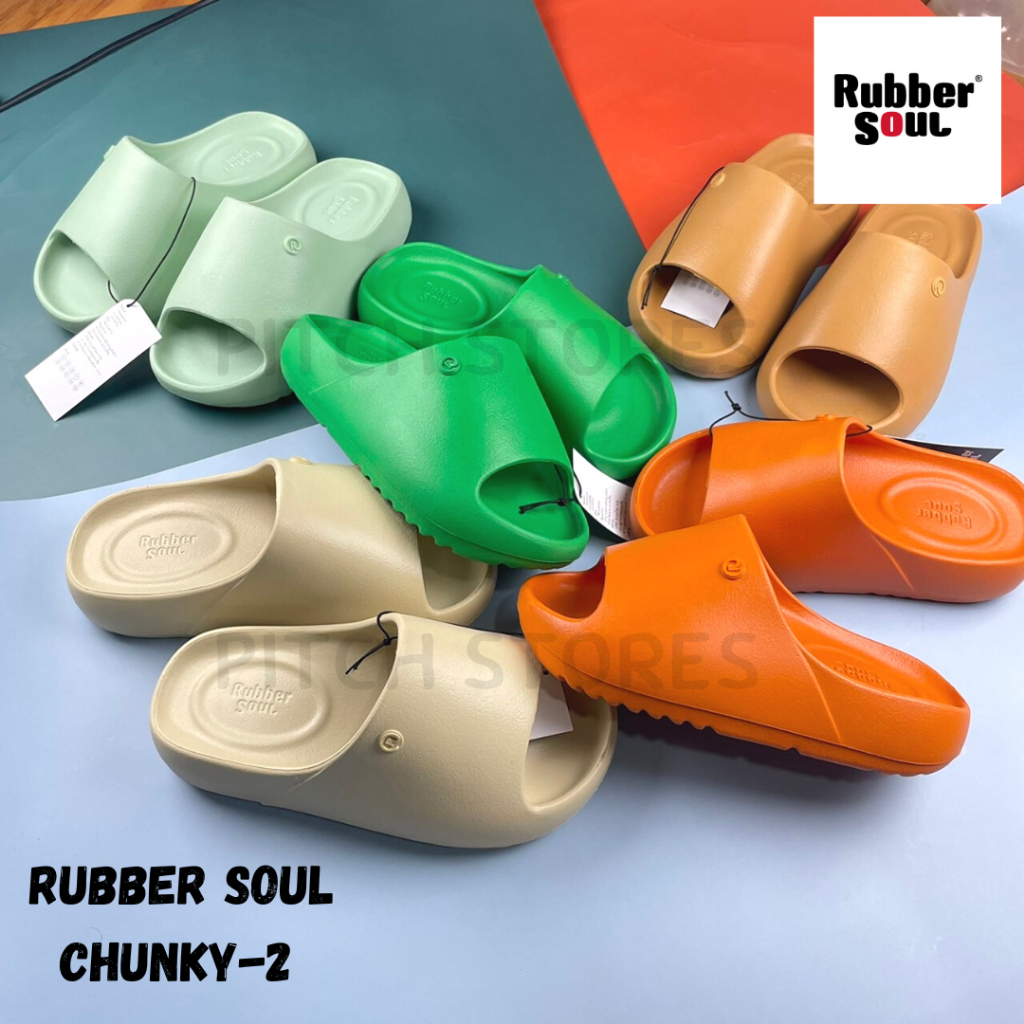 #รองเท้าแตะแบบสวม #RubberSoul #รองเท้าแตะพื้นสูง #รองเท้าแฟชั่นวัยรุ่น #รองเท้าสีพาสเทล