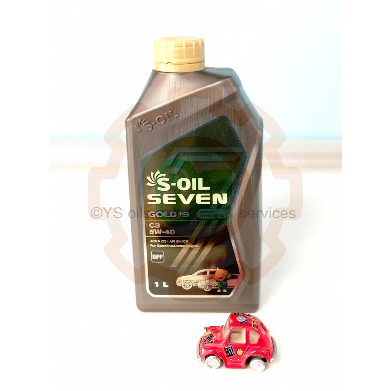 น้ำมันเครื่อง S-OIL 7 GOLD#9  5W-40 ( C3-16,DPF )( 1 L)🔥🔥🔥