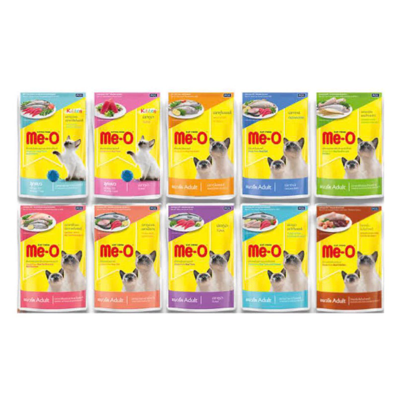 อาหารเปียกมีโอ แบบซอง80กรัม (1 ซอง )