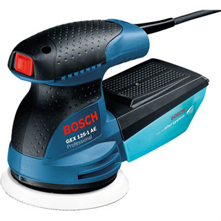 BOSCH เครื่องขัดกระดาษทราย ระบบลูกเบี้ยว ขนาด 5 นิ้ว ( 125มม. ) ปรับรอบได้ รุ่น GEX 125-1 AE PROFESSIONAL งานหนัก