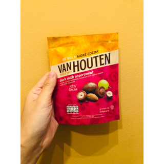 แวนฮูเต็น ช็อกโกแลตสอดไส้อัลมอนด์ แบบถุง ขนาด 40 กรัม Van Houten Dark Milk Raisins 40g