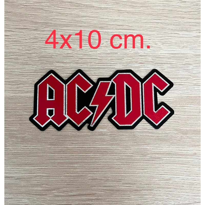 ACDC Sticker สติกเกอร์ลายวงดนตรี ติดกีตาร์ ติดรถ ติดมอเตอร์ไซด์ กระเป๋าเดินทาง สติกเกอร์กันน้ำ Stick