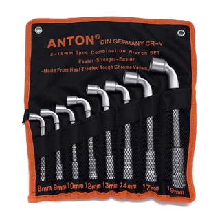 ANTON ประแจ ปากตาย ประแจแหวนฟรี บล็อกข้าง บล็อกทะลุ 8ตัวชุด CR-V GERMANY