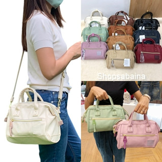 Anello แท้100% ของแท้มีป้ายกันปลอม PU mini boston shoulder bag กระเป๋าสะพายข้าง รุ่นหนังพียู