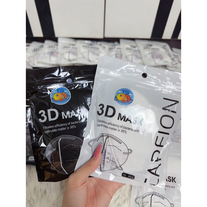 ‼️พร้อมส่งจาก 🇹🇭แมสหน้าเรียว 3Dผู้ใหญ่ แพ็ค10ชิ้น แมสเกาหลี แมส 3D