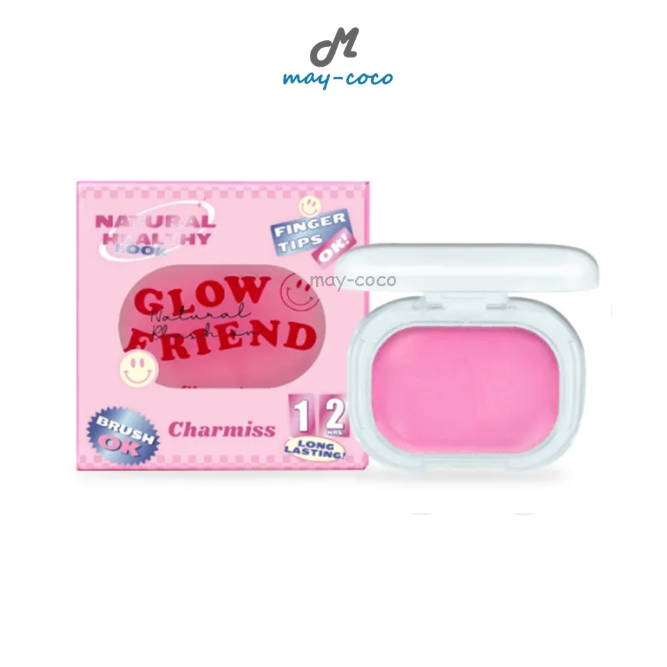 ถูก/แท้/มีไลฟ์ (มีสีใหม่) บลัชออน Charmiss Glow Friend Natural Blush On Y2K บลัชออนเนื้อโมจิ ปัดแก้ม ติดทน