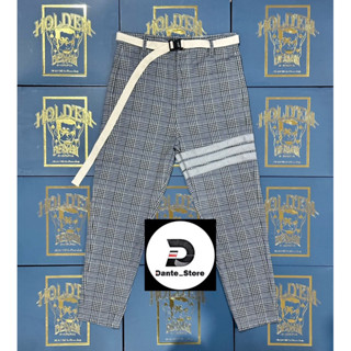 🔥Holdem แท้100%🔥Holdem Blue line Flannel pants