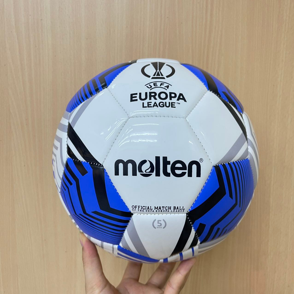 ลูกฟุตบอล ลูกบอล size5 Molten F5U5000-12 เบอร์5 ลูกฟุตบอลหนัง PU หนังเย็บ ของแท้ 100% รุ่น EUROPA League