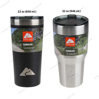 แก้วน้ำสแตนเลส แก้วเก็บอุณหภูมิ เก็บน้ำร้อน น้ำเย็น น้ำหนักเบา Ozark Trail Stainless Tumbler Light weight
