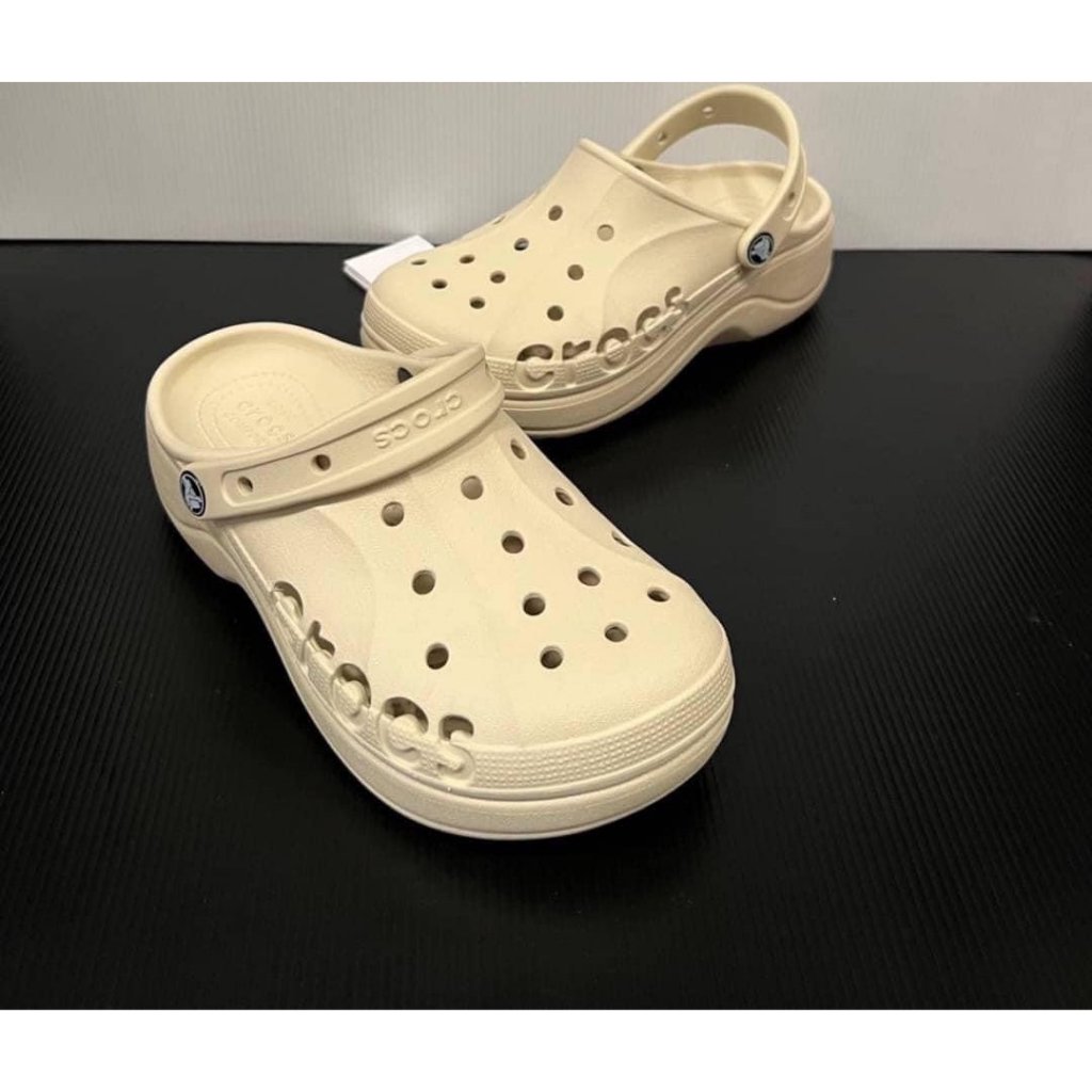 รองเท้าแตะ แพลตฟอร์ม Croccs Clog By baya Crca Platform สําหรับผู้หญิง สนสูง