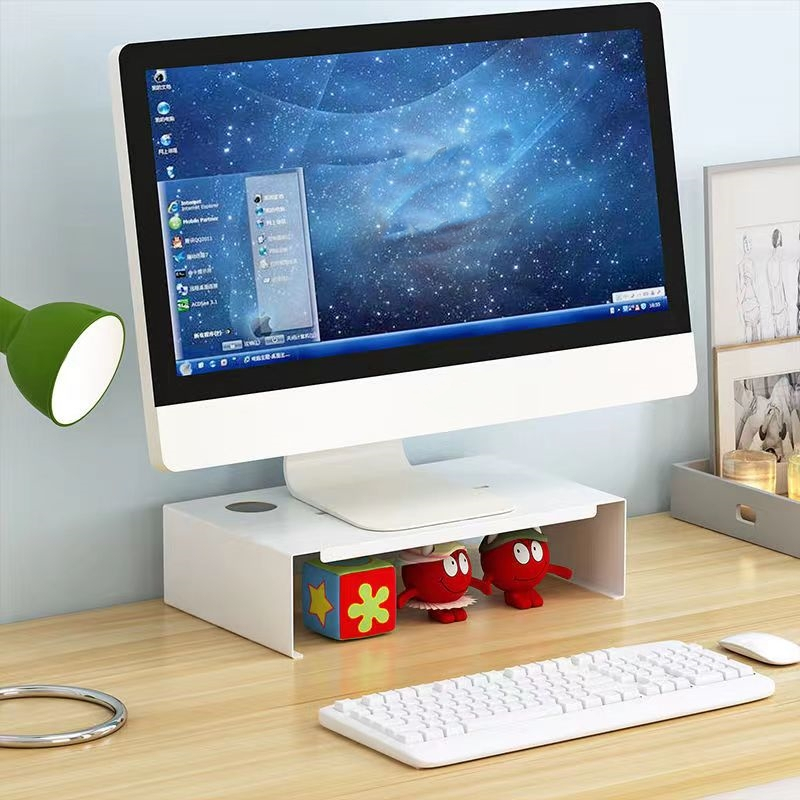 【ในสต็อก】Monitor Stand ชั้นวางคอมพิวเตอร์ กำลังการผลิตไฟฟ้า 20kg ที่ใส่โน้ตบุ๊ค วัสดุเหล็กหนา การประกัน หนึ่งปี