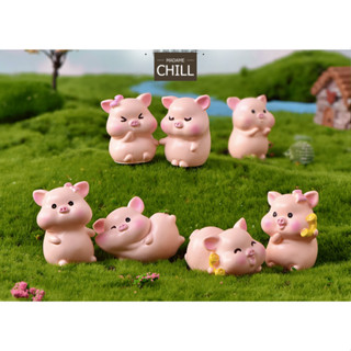 [MC627] ตุ๊กตุ่นจิ๋ว หมู 12 แบบ 🐽 (1 ตัว ราคา 20 บาท)