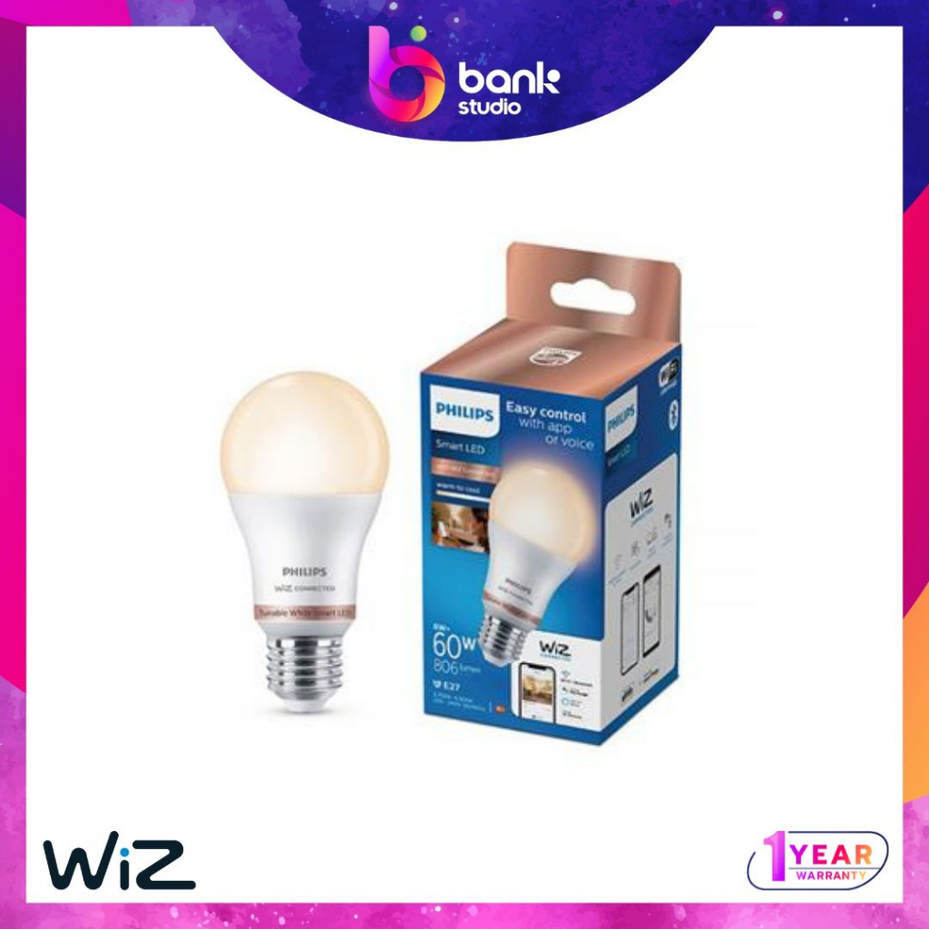 (ประกัน 1ปี) หลอดไฟ E27 Philips Hue White Ambience E27 1600lm - 220V