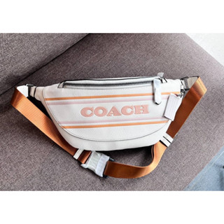 COACH WARREN BELT BAG WITH COACH STRIPE ((CH000)