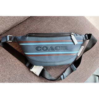 COACH WARREN BELT BAG WITH COACH STRIPE ((CH000)