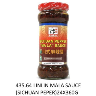 linlin sichuan pepper mala sauce 360g. หลินหลิน หมาล่าซอส