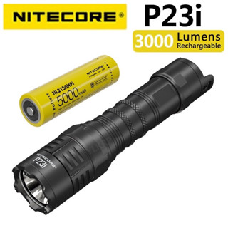 NITECORE P23i ยุทธวิธี USB-C ไฟฉายแบบชาร์จไฟได้5000MAh 21700 แบตเตอรี่ Luminus SFT-70 3000 Lumens LED