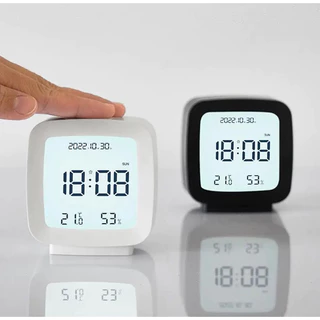 พร้อมส่ง หน้าจอ LCD นาฬิกาปลุกห้องนอนนาฬิกาดิจิตอลอุณหภูมิ Moniter ความชื้นนาฬิกาแสดงตัวเลข Alarm ขนาดเล็ก 2286
