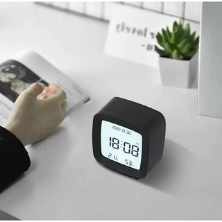 พร้อมส่ง หน้าจอ LCD นาฬิกาปลุกห้องนอนนาฬิกาดิจิตอลอุณหภูมิ Moniter ความชื้นนาฬิกาแสดงตัวเลข Alarm ขนาดเล็ก 2286