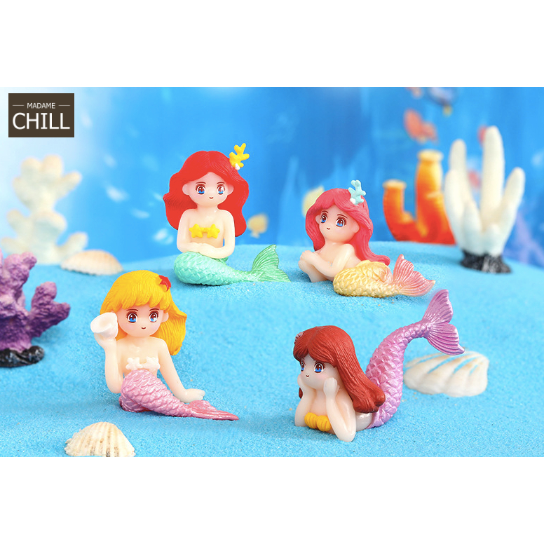 [MC628] ตุ๊กตุ่นจิ๋ว นางเงือก สีละมุน (1 ตัว ราคา 20 บาท)