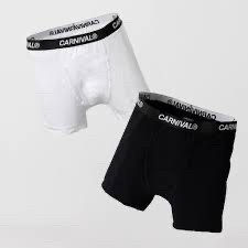 กางเกง CARNIVAL BASIC OG BOXER BLACK (2 PCS/PACK)