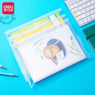 ซองซิปใสPPขนาด DELI 5588 - A4 ,DELI 5589 - A5 #ซองซิปงานประชุม ราคา/1ชิ้น