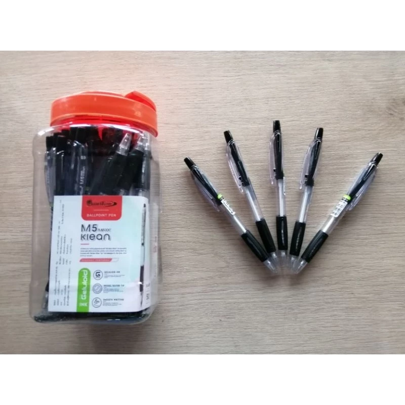 ปากกา QuanTum M5 MAXX Klean หมึกสีดำ 0.5 มม. (1x50 ด้าม)